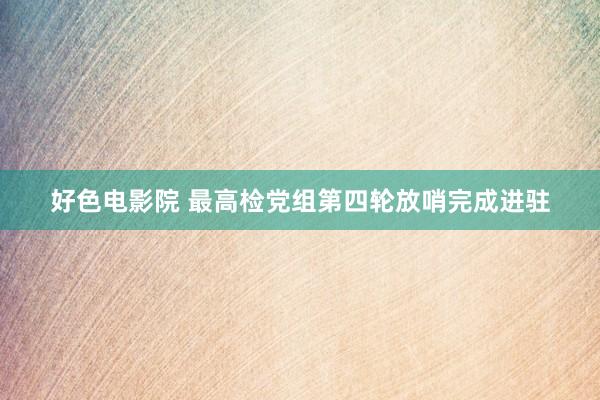 好色电影院 最高检党组第四轮放哨完成进驻